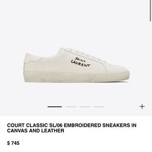 YSL court classic sneakers